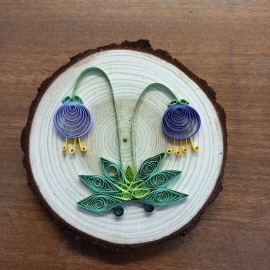 Quilled Wall Plaque - Fritillery