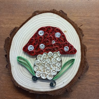 Quilled Wall Plaque - Toadstool